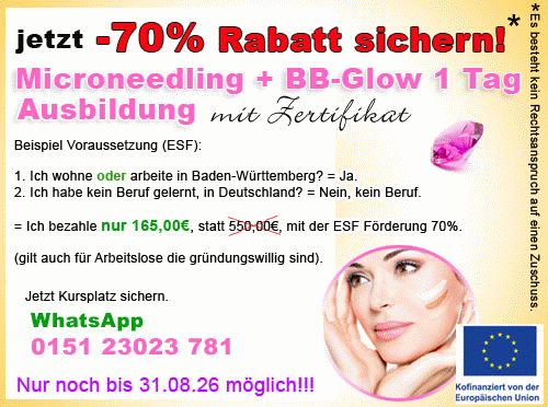 Microneedling Ausbildung Förderung