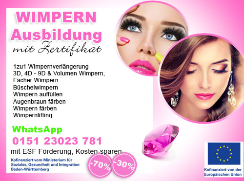 Wimpern komplett Ausbildung